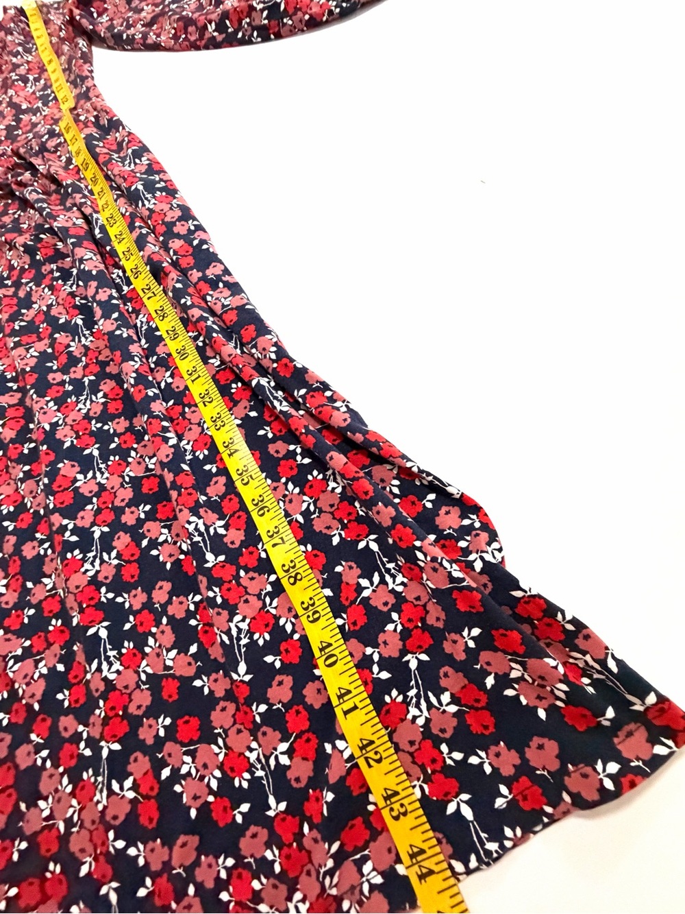 BODEN Willow Dark Floral‎ Midi Dress Size 8 Long Sleeve V-Neck Pullover Fall - Picture 16 of 16